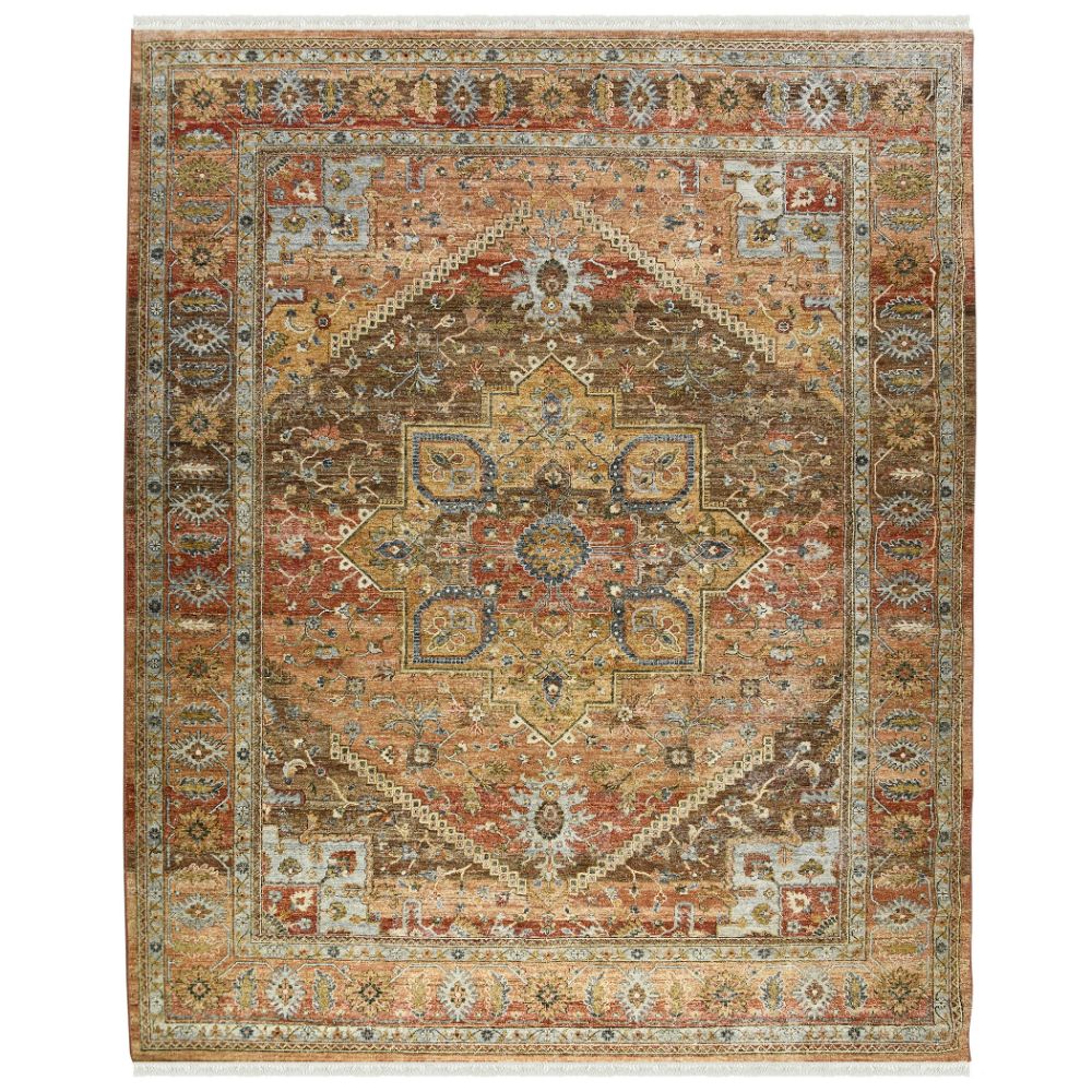 Amer Rugs MIL-4 Milano Alen Orange Hand-Knotted Wool Area Rug 8