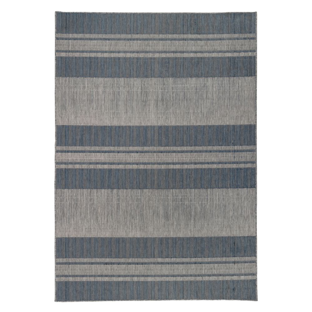 Amer Rugs MRY-6 Maryland Blessy Blue Striped Indoor/Outdoor Area Rug 78" x 118"