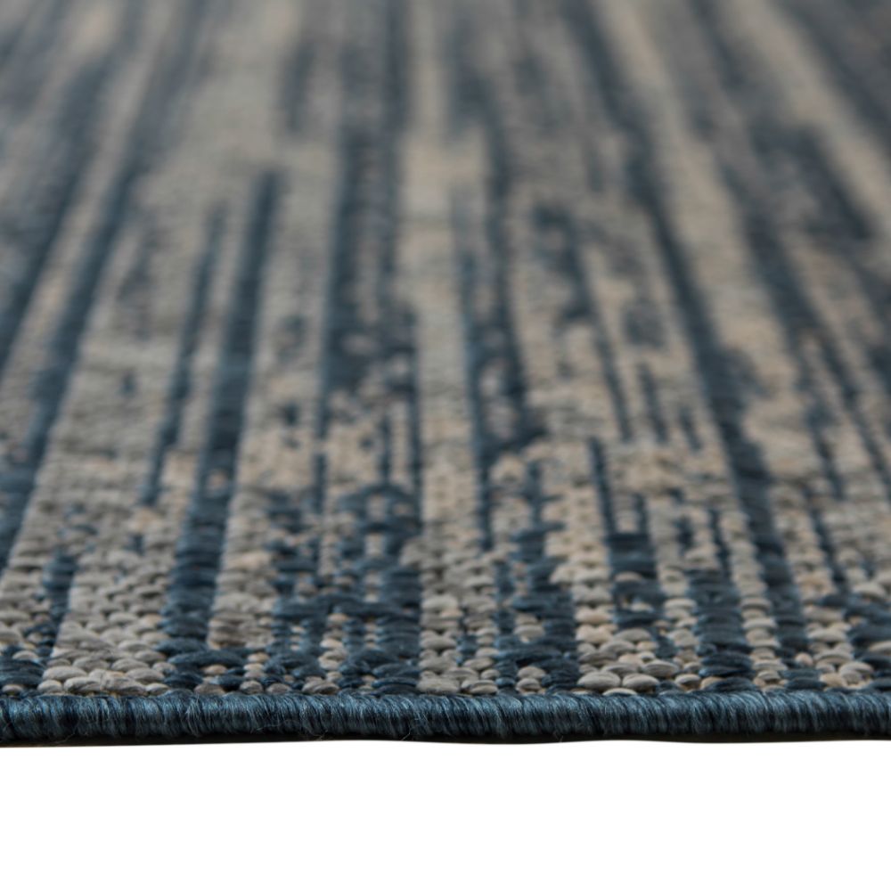 Amer Rugs MRY-8 Maryland Cecil Blue Striped Indoor/Outdoor Area Rug 28" x 96"