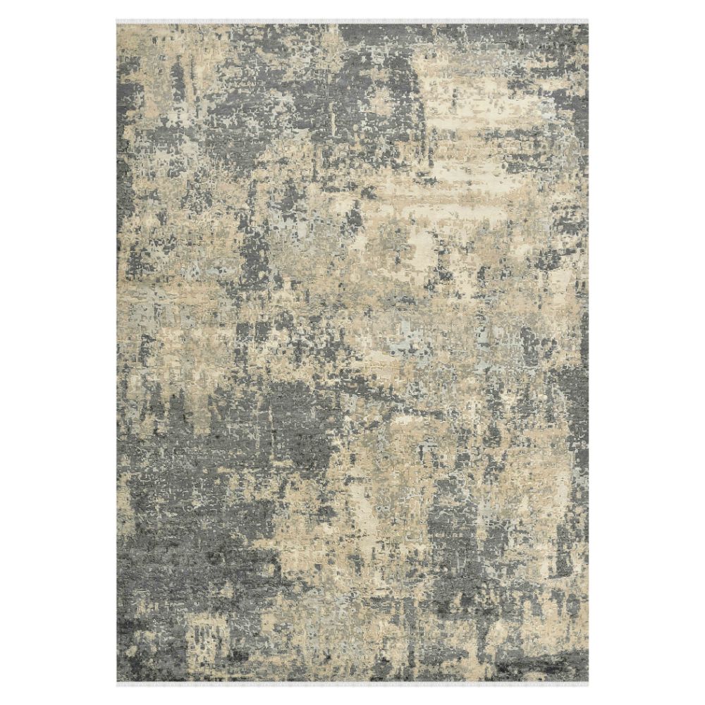 Amer Rugs MYS-91 Mystique Linden Dark Gray Hand-Knotted Wool/Silk Area Rug 12