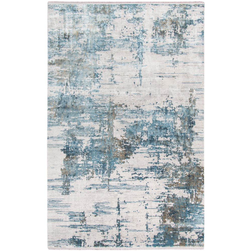 Amer Rugs VEN-3 Venice Hayden Ivory/Blue Abstract Area Rug 7