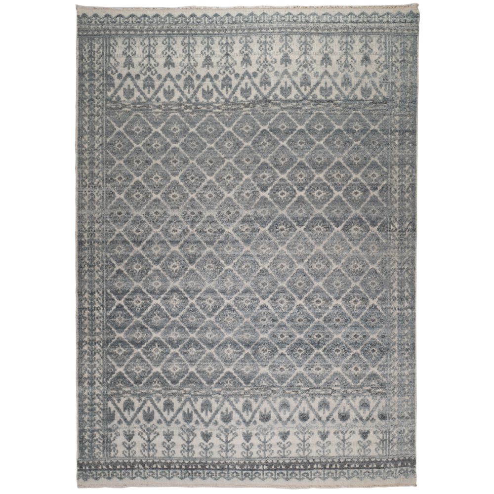 Amer Rugs WNS-1 Winslow Florance Blue Hand-Knotted Wool Blend Area Rug 