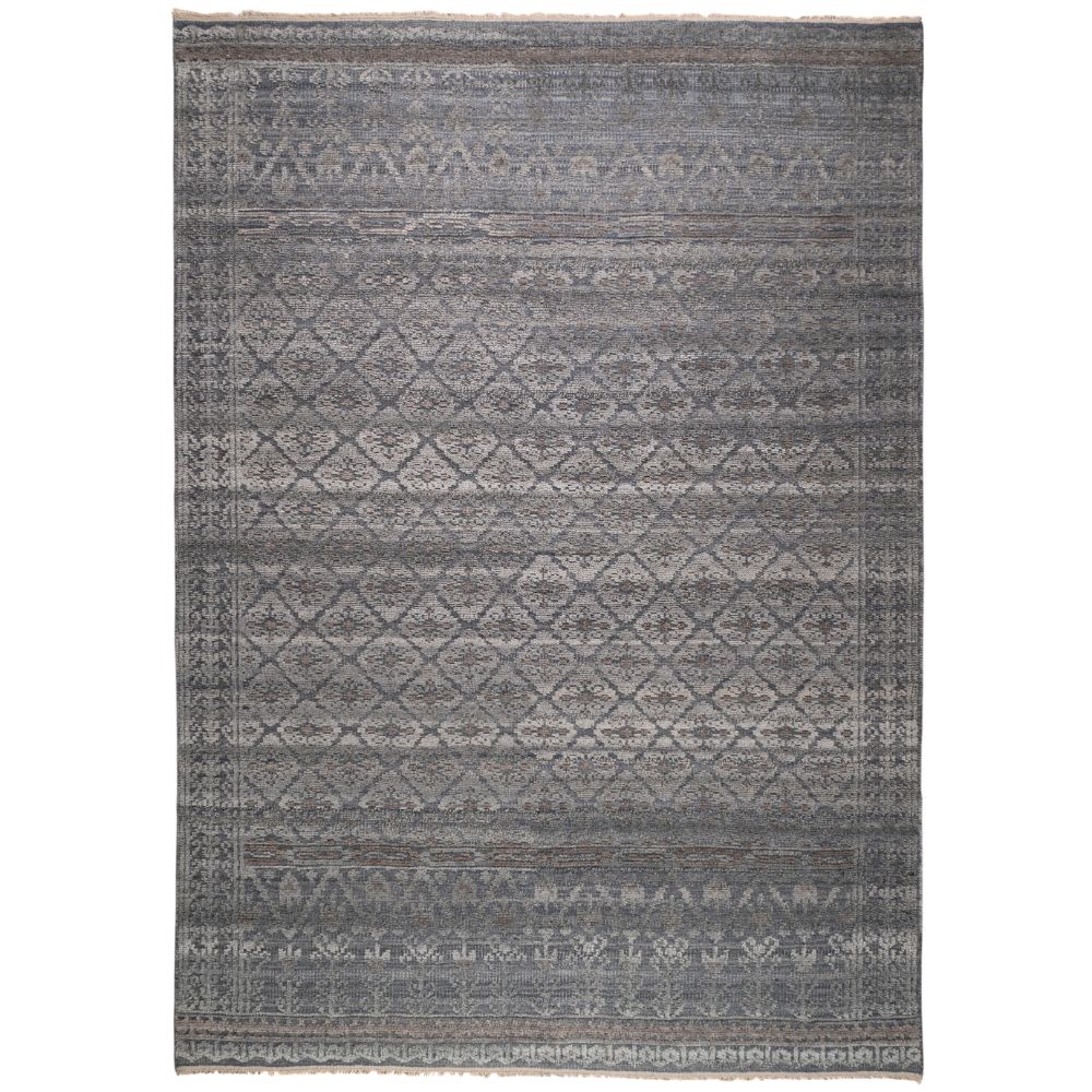 Amer Rugs WNS-4 Winslow Florance Gray/Blue Hand-Knotted Wool Blend Area Rug 6