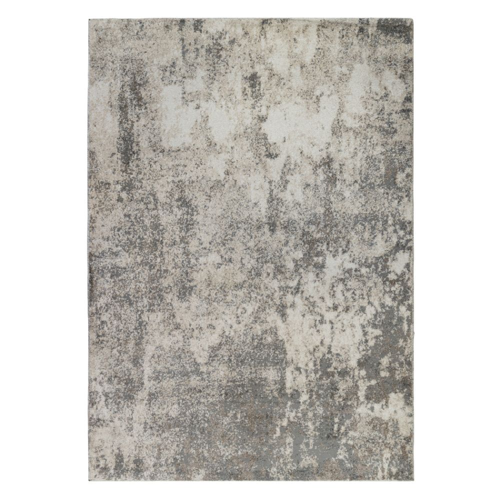Amer Rugs YAS-1 Yasmin Acy Gray/Beige Abstract Polyester Area Rug 7