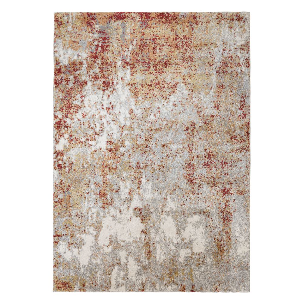 Amer Rugs YAS-6 Yasmin Acy Red/Cream Abstract Polyester Area Rug 9