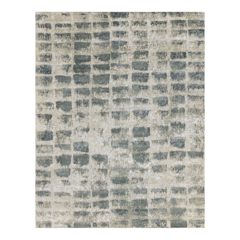 Amer Rugs SYN-45 Synergy Rennert Gray/Tan Hand-Knotted Wool Blend Area Rug 2