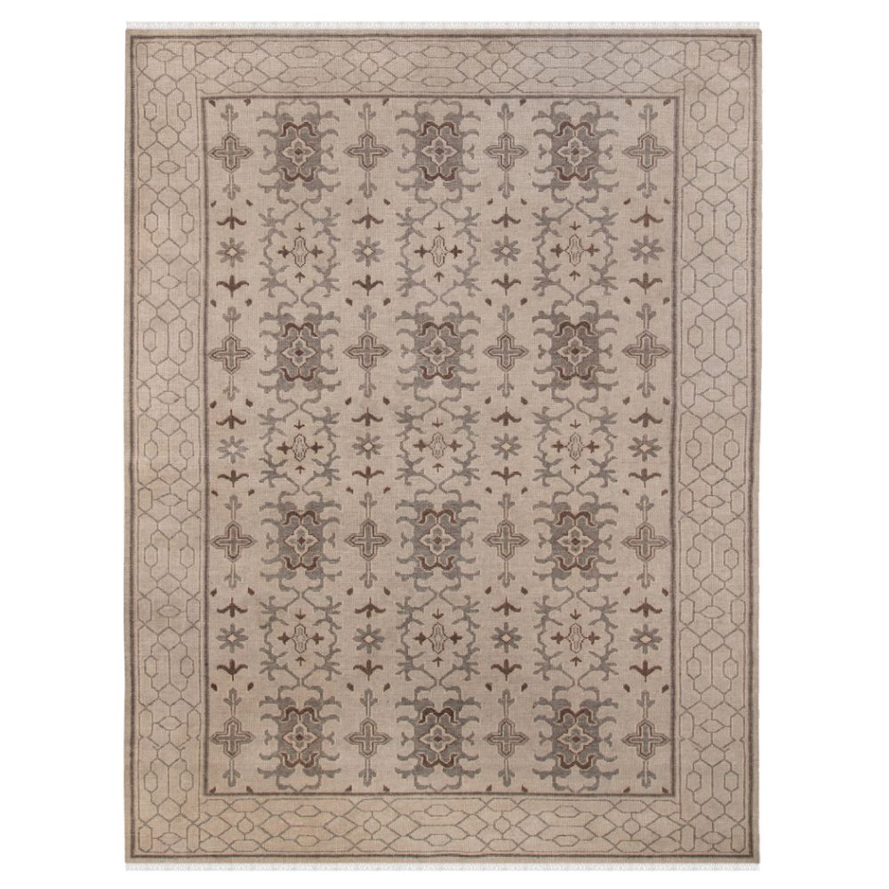 Amer Rugs EMP-7 Empress Kingsley Taupe Hand-Knotted Wool Blend Area Rug 2