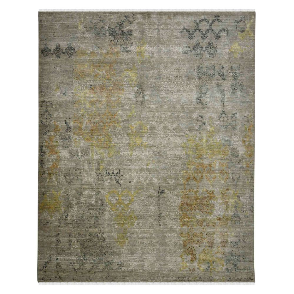 Amer Rugs DAZ-6 Dazzle Marsville Tan Hand-Knotted Wool/Silk Area Rug 2