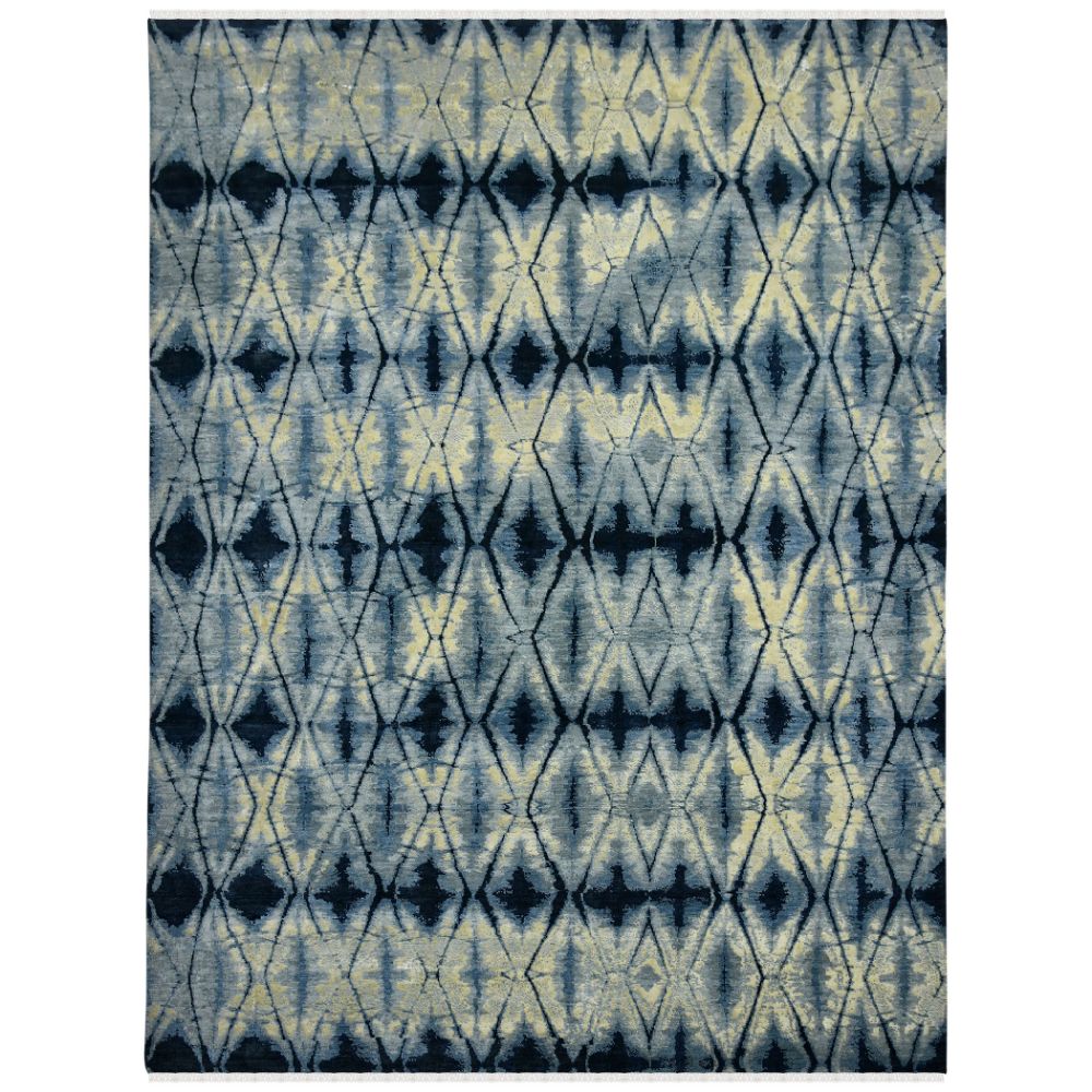 Amer Rugs HRM-9 Hermitage Dessavie Blue Sapphire Hand-Knotted Wool/Viscose Area Rug 2