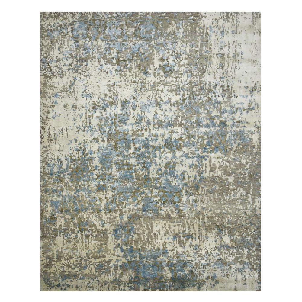 Amer Rugs ESS-2 Essence Vailier Blue Hand-Knotted Wool/Silk Area Rug 2