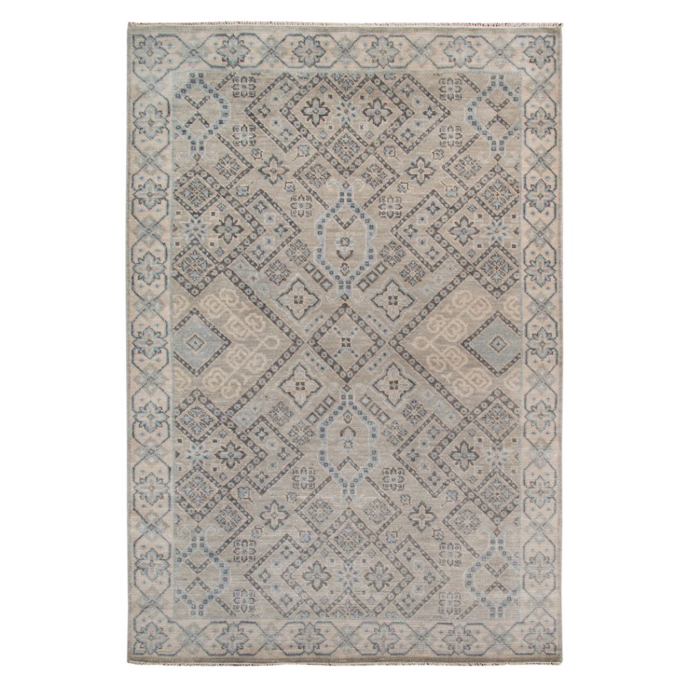 Amer Rugs BLU-37 Blu Drayer Silver Hand-Knotted Wool Area Rug 2