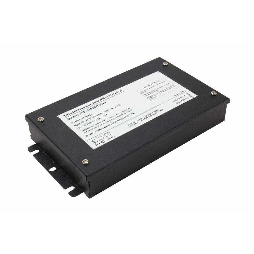 American Lighting ADPTPRO-DRJ-288-24 24VDV 3 x 96W Phase Cut 5-in-1 Constant Voltage Driver with Junction in Black
