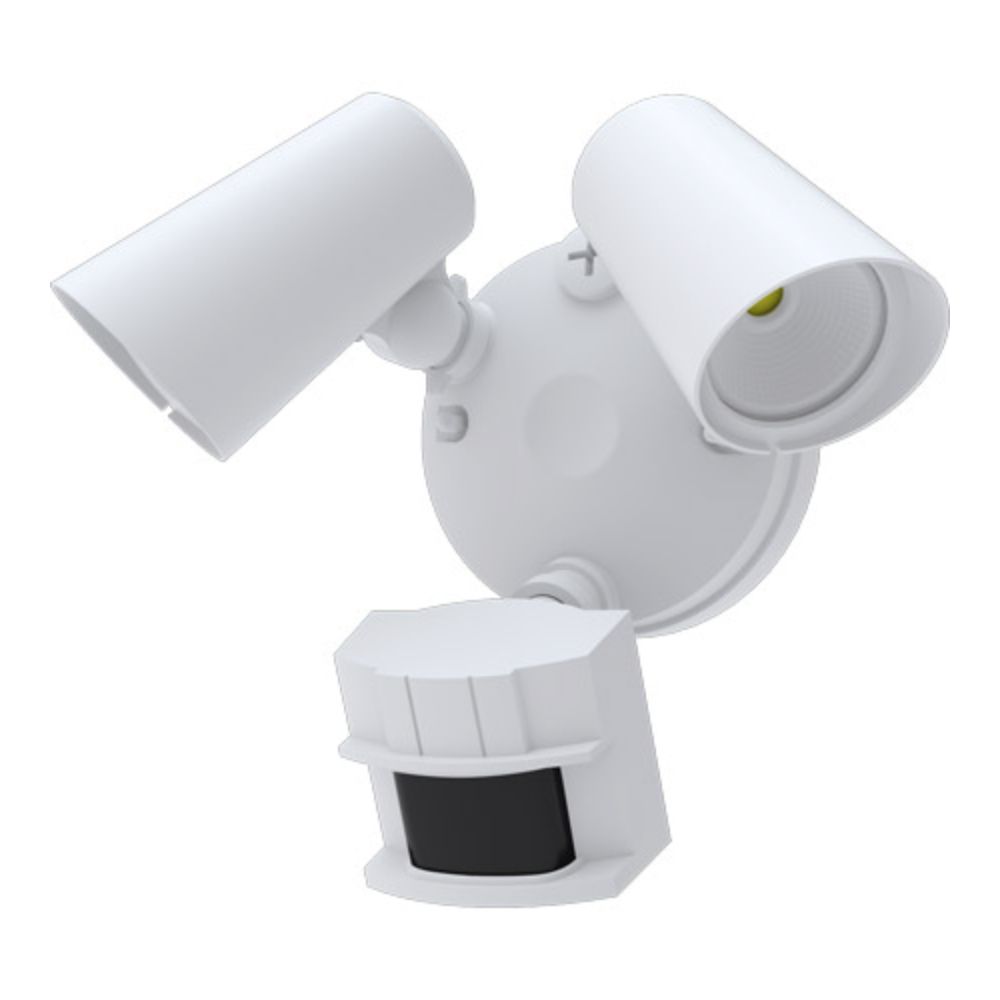 American Lighting FL2S-3CCT-WH for a Series Security Lights Dual Head Unit Wet Location Rated in White
