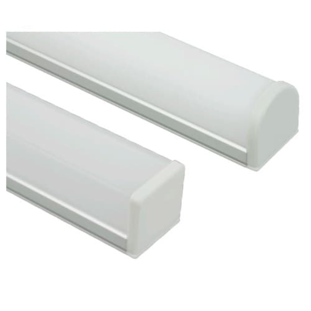 American Lighting PE-TURBO2-1M Turbo Premium Extrusion Holds 2 Rows Un-Jacketed TL Anodized Aluminum