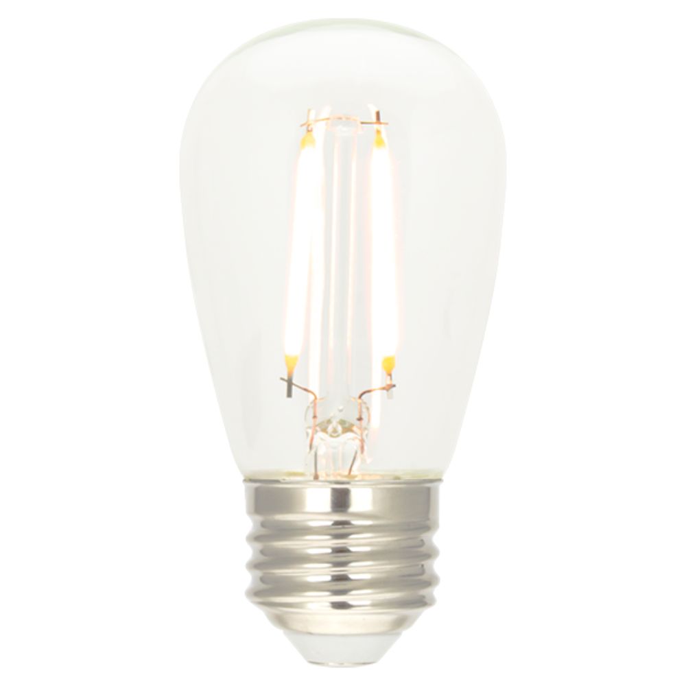 American Lighting S14- LED F-PET-12AC-30K 12Vac LED Filament S14 Clear Plastic Bulbs 3000K 1W 60Lm 15000 Hours