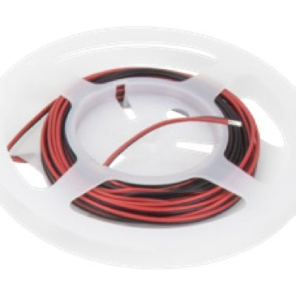 American Lighting WIRE-15- 2 Pin 15 Feet (20/2) Wire Spool for Single Color Trulux Tape Light in Red / Black