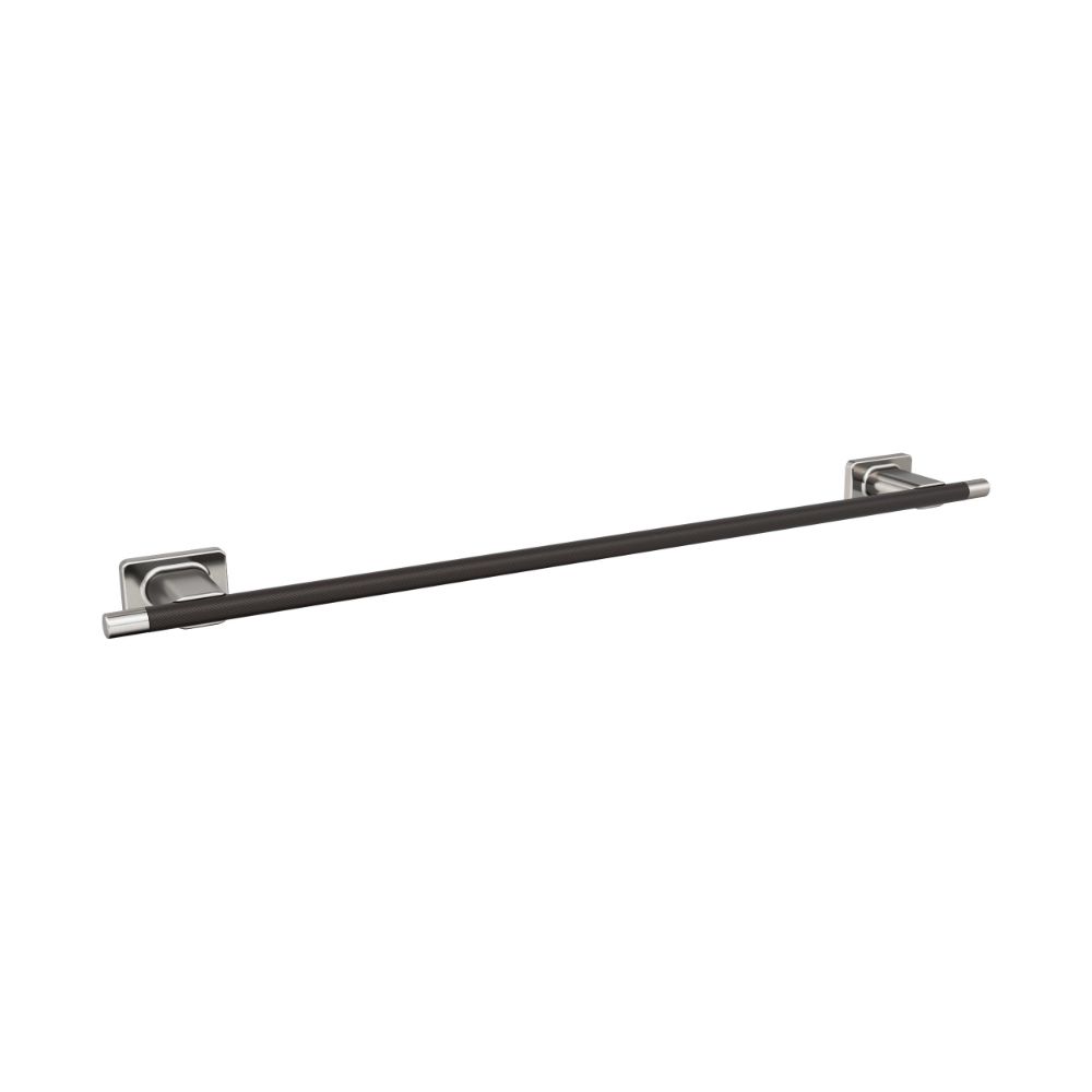 Amerock BH26615G10ORB Esquire Brushed Nickel/Oil-Rubbed Bronze Contemporary 24 in (610 mm) Towel Bar