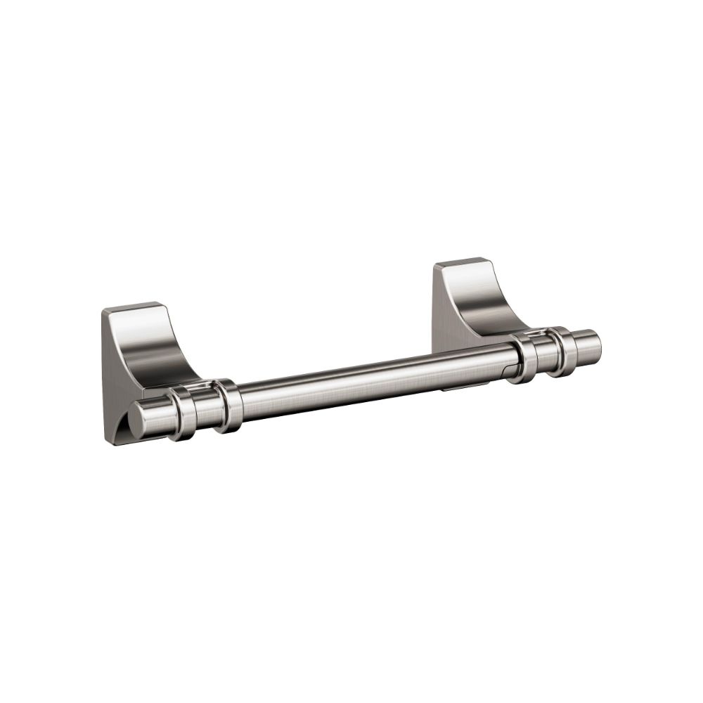 Amerock BH36051G10 Davenport Brushed Nickel Transitional Pivoting Double Post Toilet Paper Holder