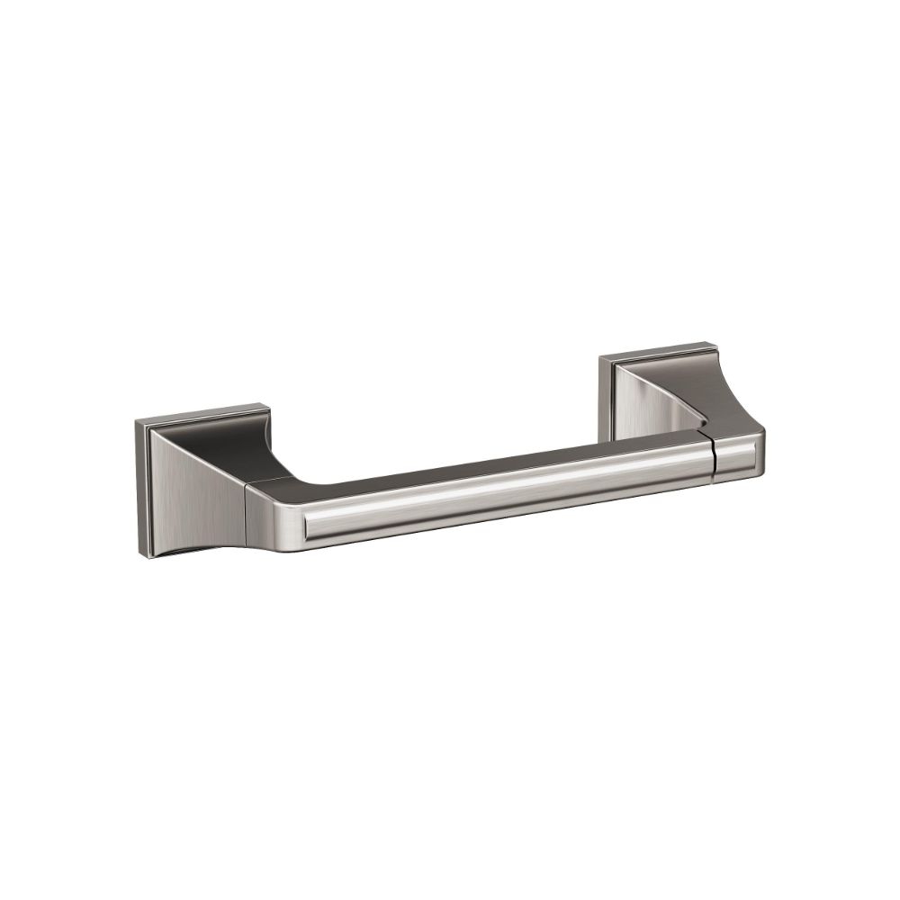 Amerock BH36021G10 Mulholland Brushed Nickel Traditional Pivoting Double Post Toilet Paper Holder