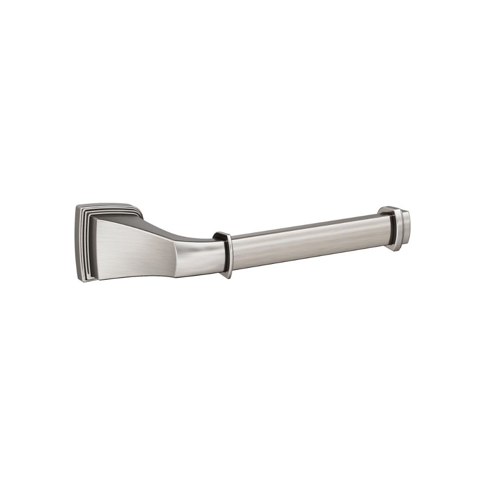 Amerock BH36031G10 Revitalize Brushed Nickel Traditional Single Post Toilet Paper Holder