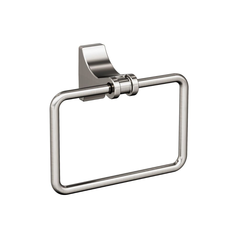 Amerock BH36052G10 Davenport Brushed Nickel Transitional 5-1/4 in (133 mm) Length Towel Ring
