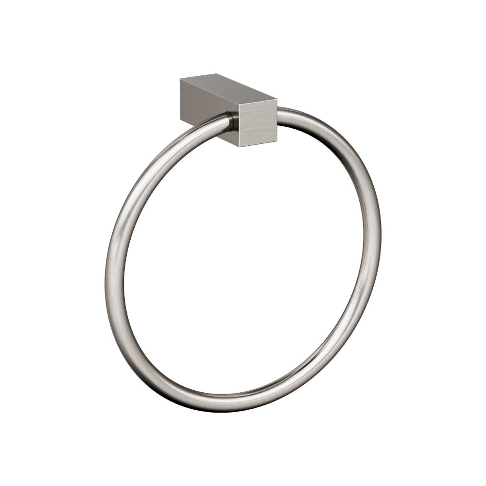 Amerock BH36082G10 Monument Brushed Nickel Contemporary 6-1/2 in (165 mm) Length Towel Ring