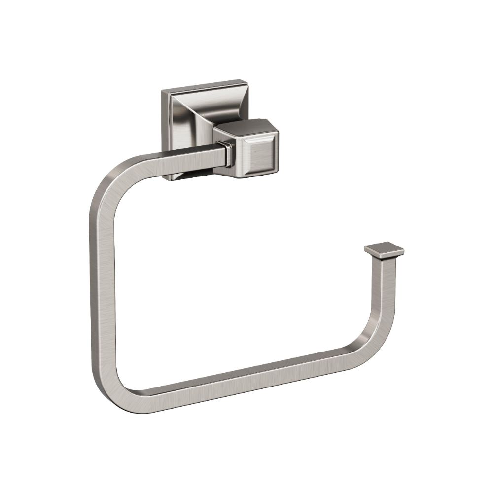Amerock BH36022G10 Mulholland Brushed Nickel Traditional 5-3/4 in (146 mm) Length Towel Ring
