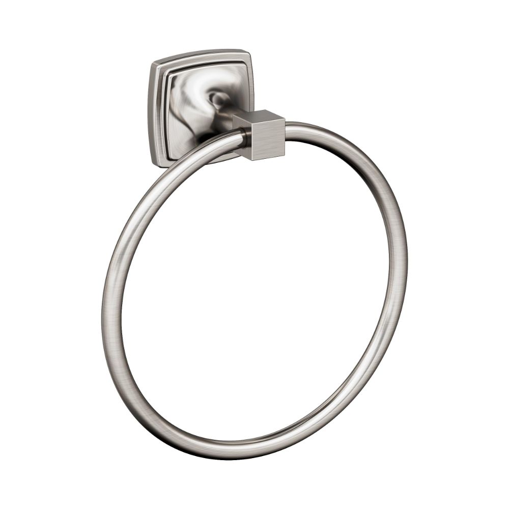 Amerock BH36092G10 Stature Brushed Nickel Transitional 7-9/16 in (192 mm) Length Towel Ring