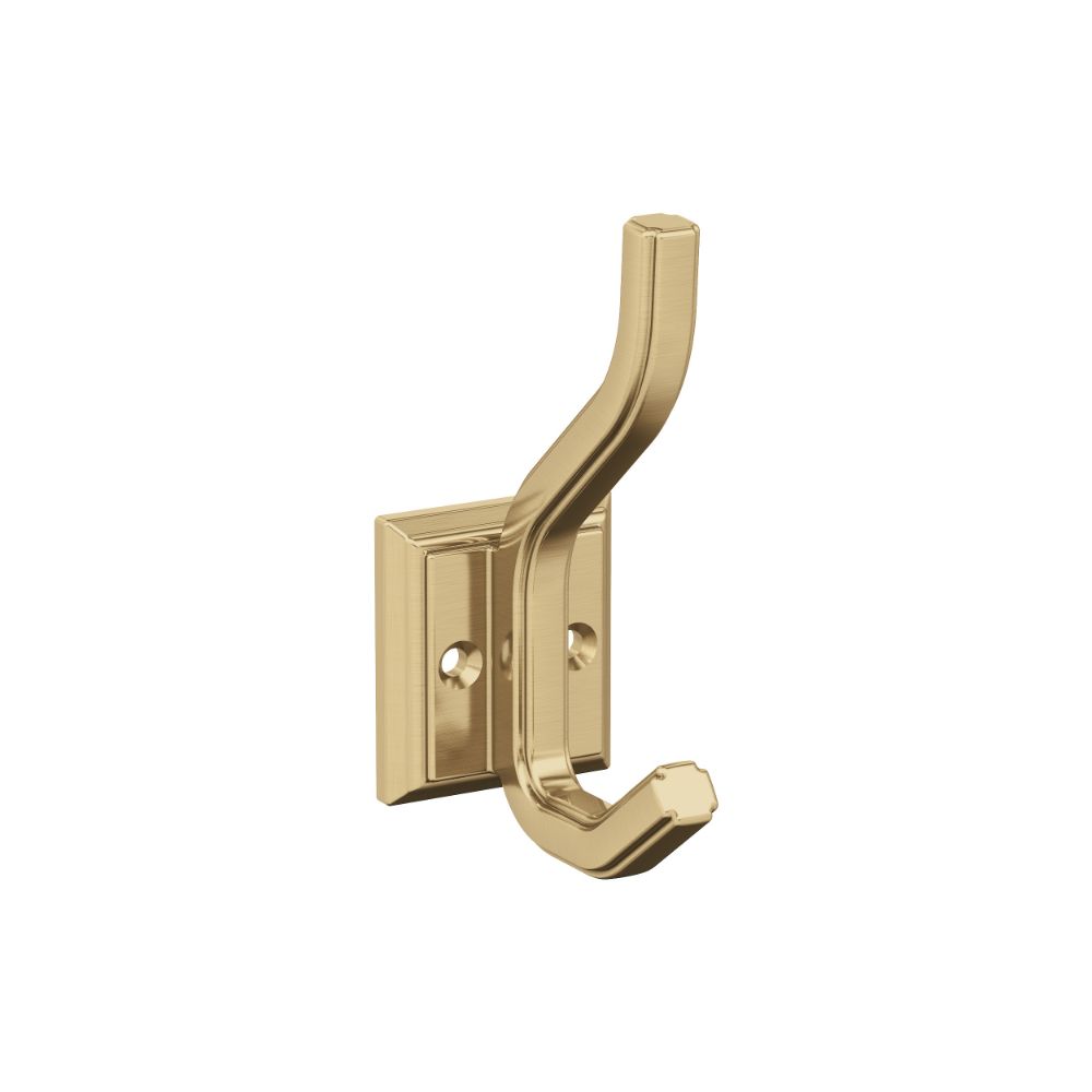 Amerock H37005CZ Aliso Double Prong Champagne Bronze Decorative Wall Hook