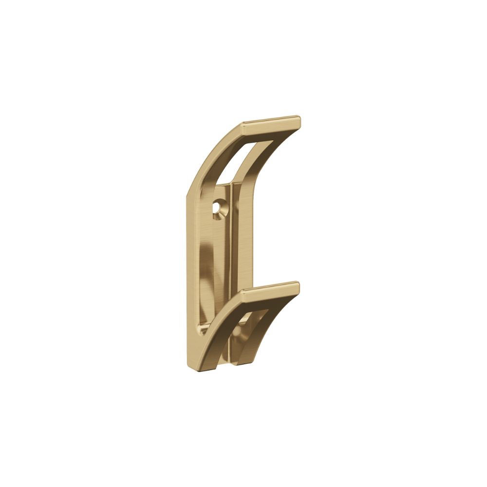 Amerock H37010CZ Avid Contemporary Double Prong Champagne Bronze Wall Hook