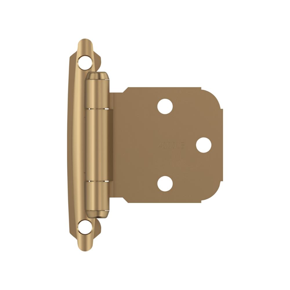 Amerock BPR7629CZ Variable Overlay Self Closing Face Mount Champagne Bronze Cabinet Hinge - 1 Pair