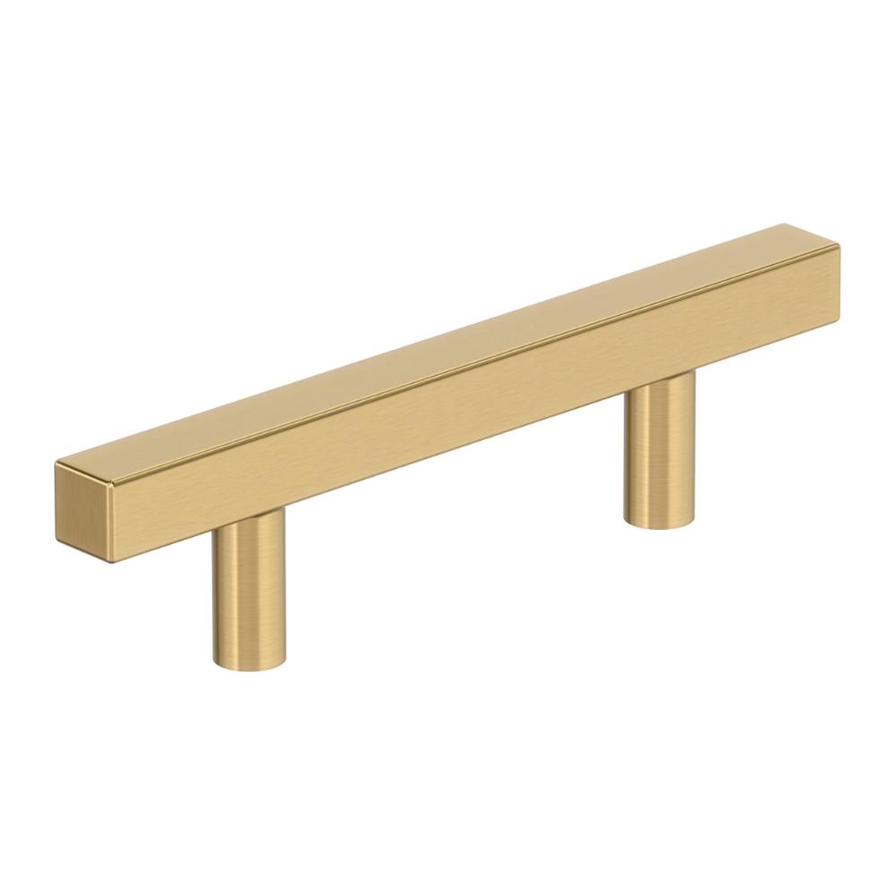 Amerock BP37175CZ Bar Pulls Square 3 inch (76mm) Center-to-Center Champagne Bronze Cabinet Pull