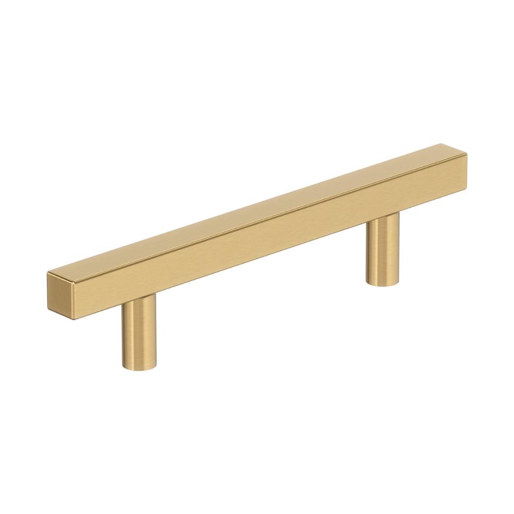 Amerock BP37176CZ Bar Pulls Square 3-3/4 inch (96mm) Center-to-Center Champagne Bronze Cabinet Pull