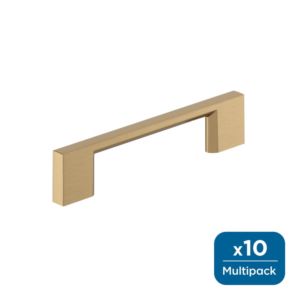 Amerock 10BX37131CZ Cityscape 3-3/4 inch (96mm) Center-to-Center Champagne Bronze Cabinet Pull - 10 Pack