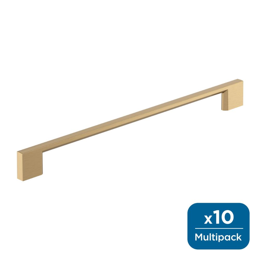 Amerock 10BX37135CZ Cityscape 10-1/16 inch (256mm) Center-to-Center Champagne Bronze Cabinet Pull - 10 Pack