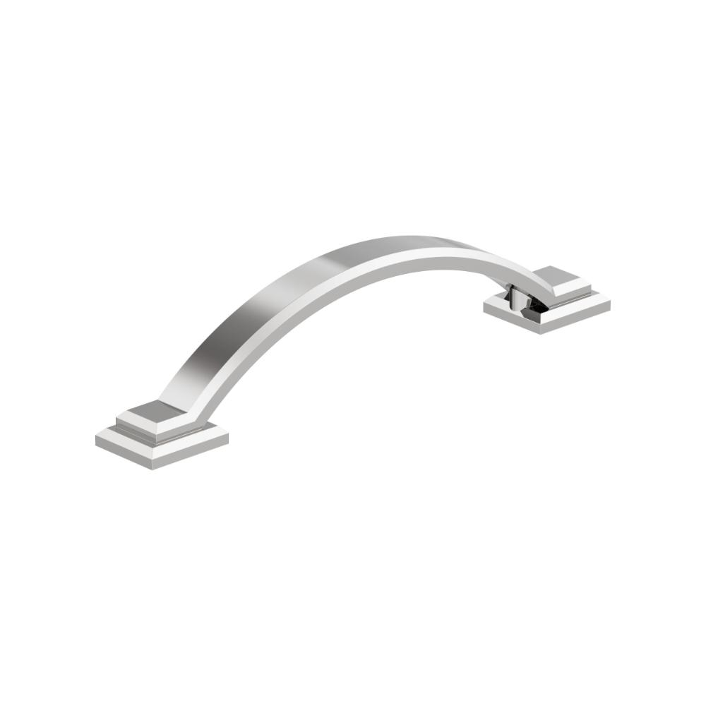 Amerock BP3704126 Sheffield 3-3/4 inch (96mm) Center-to-Center Polished Chrome Cabinet Pull