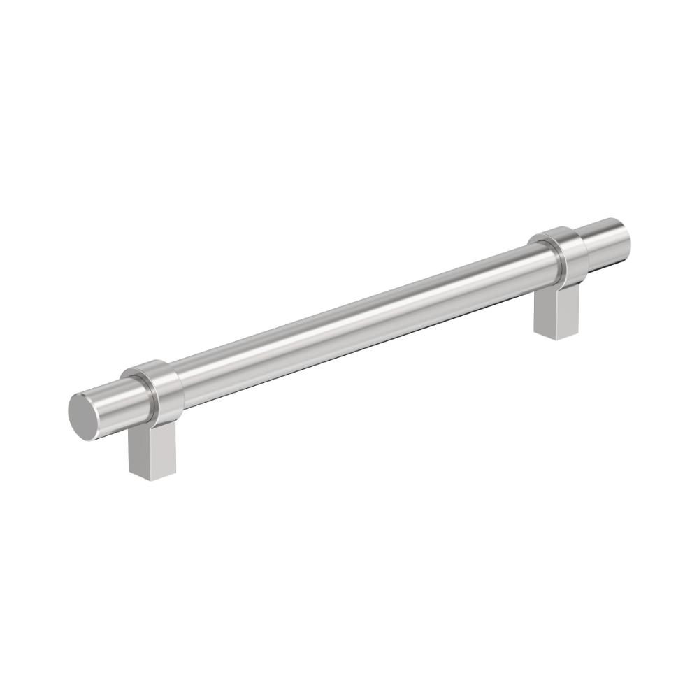 Amerock BP3716326 Central 6-5/16 inch (160mm) Center-to-Center Polished Chrome Cabinet Pull