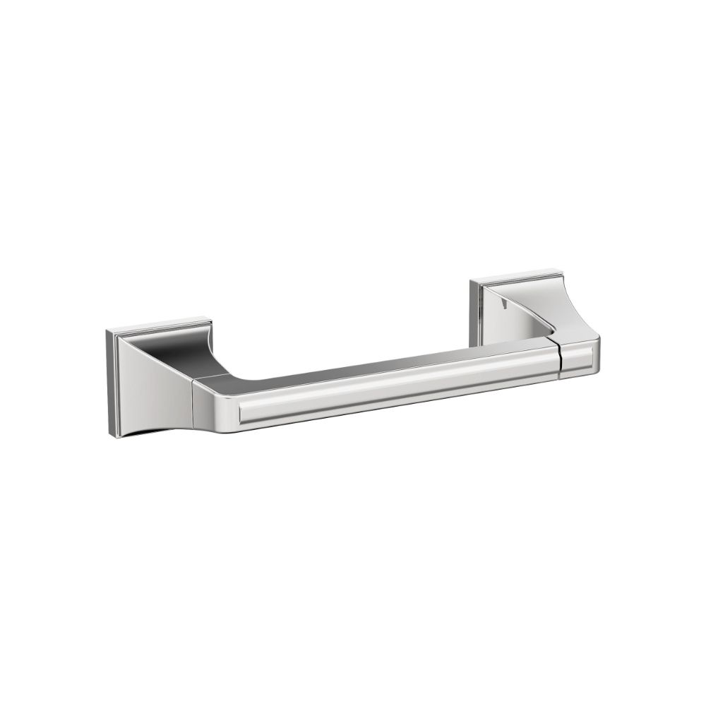 Amerock BH3602126 Mulholland Chrome Traditional Pivoting Double Post Toilet Paper Holder