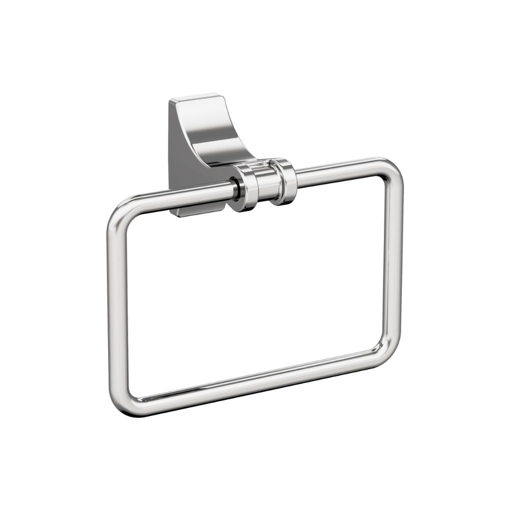 Amerock BH3605226 Davenport Chrome Transitional 5-1/4 in (133 mm) Length Towel Ring