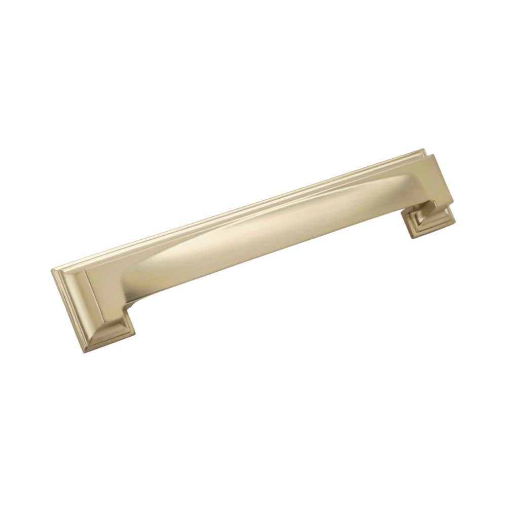 Amerock BP36763BBZ Appoint 5-1/16 in & 6-5/16 in (128 mm & 160 mm) Center-to-Center Golden Champagne Cabinet Cup Pull