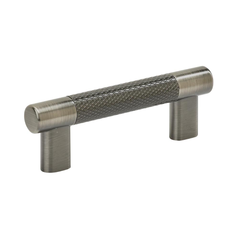 Amerock BP36557GM Bronx 3 inch or 3-3/4 inch (76mm or 96mm) Center-to-Center Gunmetal Cabinet Pull