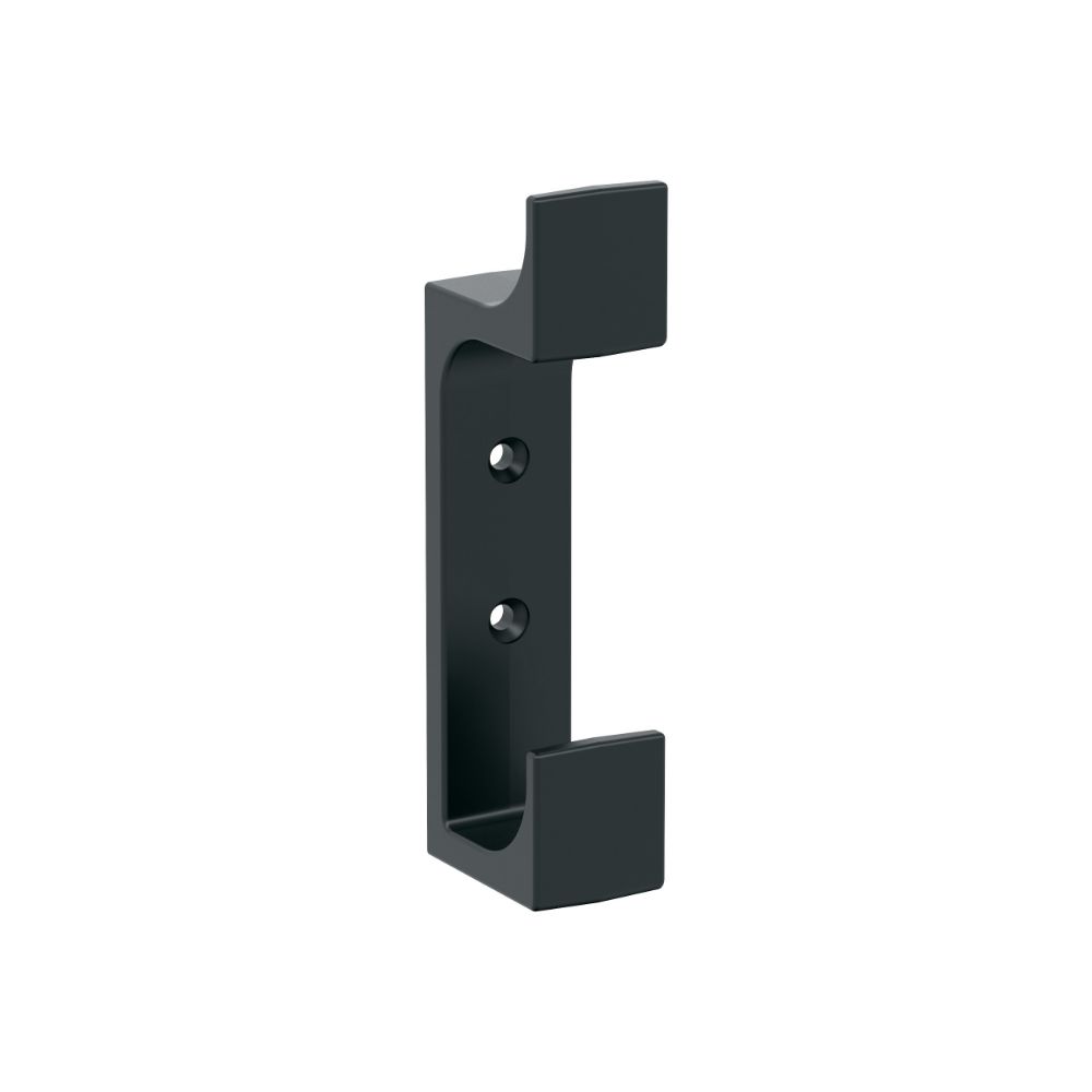 Amerock H37009MB Bray Contemporary Double Prong Matte Black Wall Hook