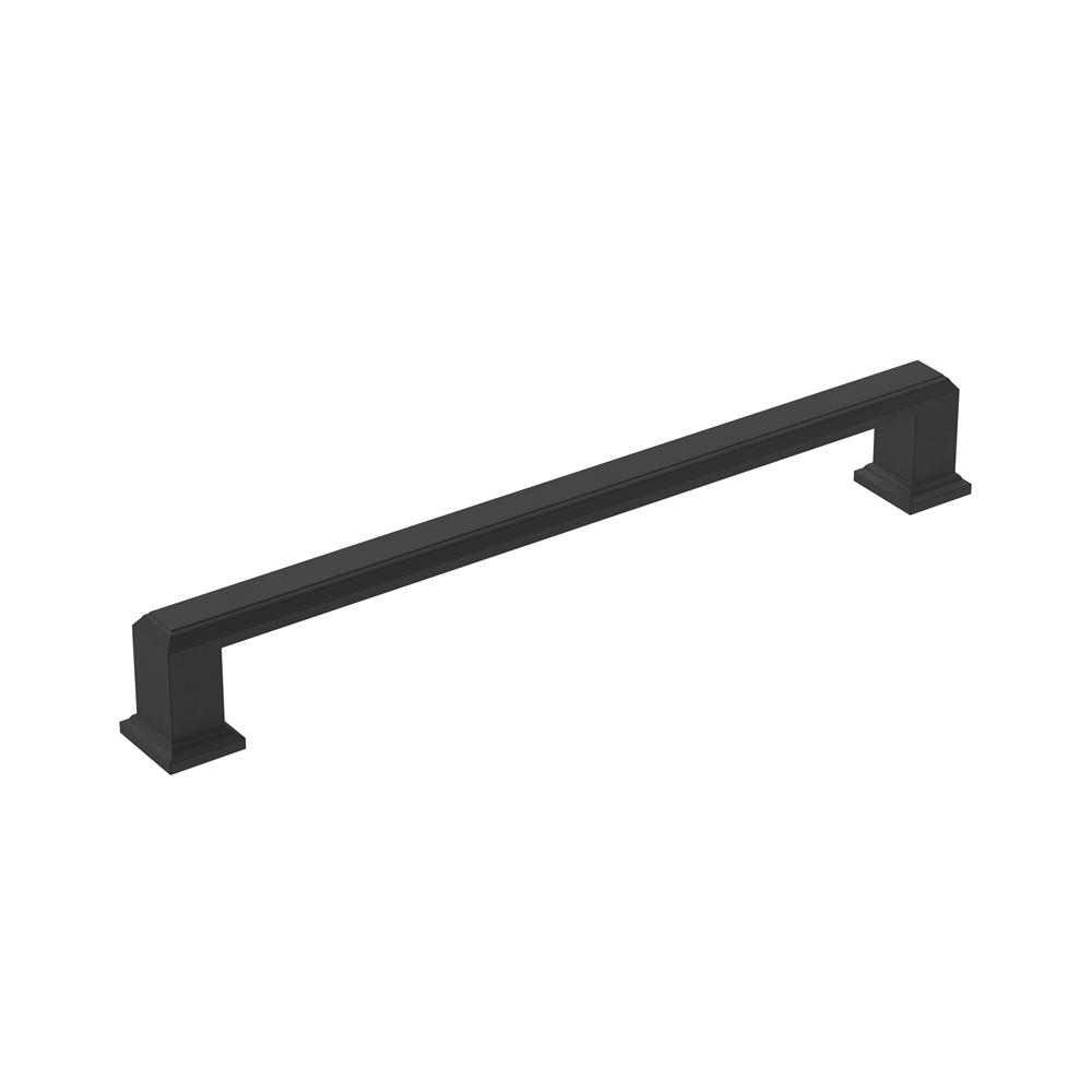 Allison by Amerock BP36761FB Appoint 7-9/16 in (192 mm) Center-to-Center Matte Black Cabinet Pull