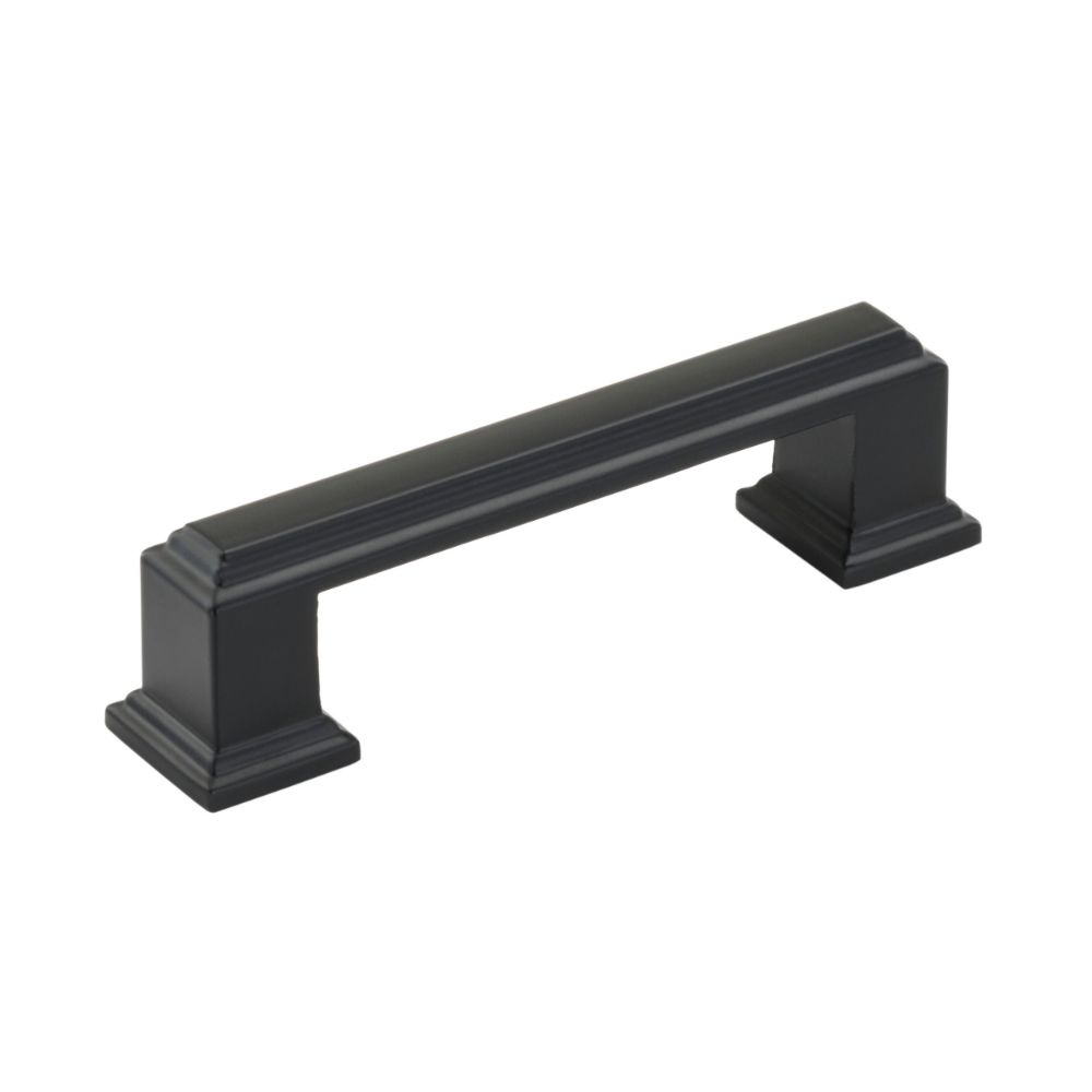 Amerock BP36764FB Appoint 3 in (76 mm) Center-to-Center Matte Black Cabinet Pull