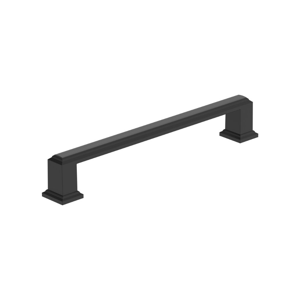 Amerock BP37360FB Appoint 6-5/16 in (160 mm) Center-to-Center Matte Black Cabinet Pull