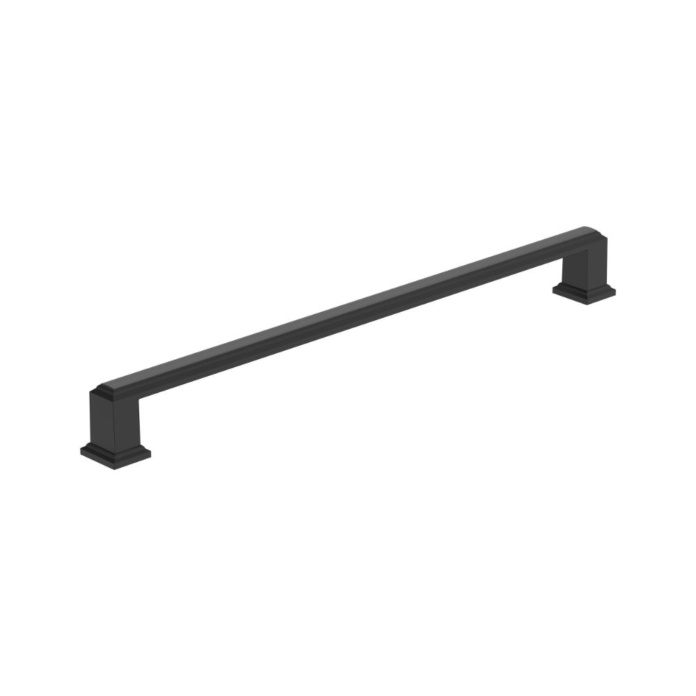 Amerock BP37361FB Appoint 10-1/16 inch (256mm) Center-to-Center Matte Black Cabinet Pull