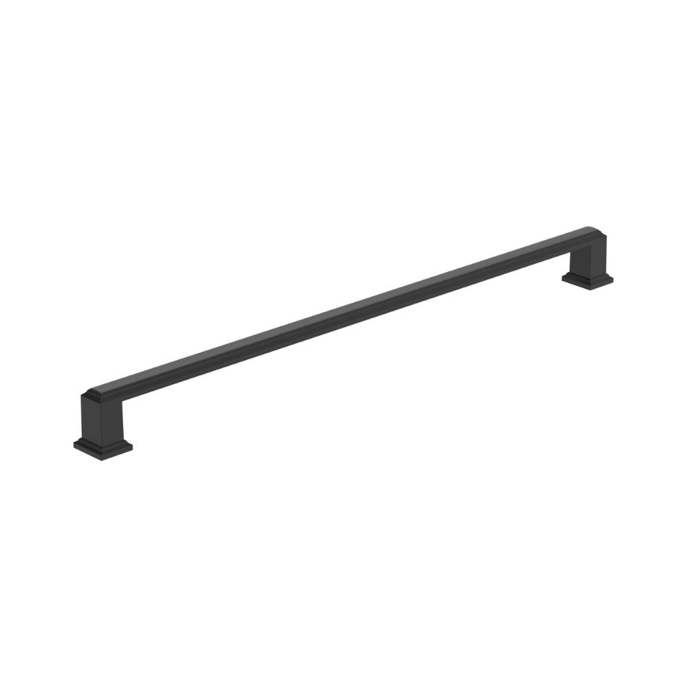 Amerock BP37362FB Appoint 12-5/8 in (320 mm) Center-to-Center Matte Black Cabinet Pull