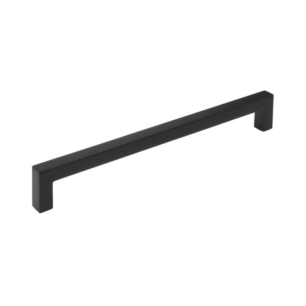 Amerock BP36908FB Monument 7-9/16 inch (192mm) Center-to-Center Matte Black Cabinet Pull