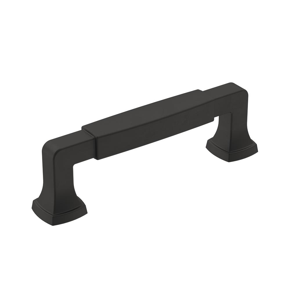Allison by Amerock BP36887FB Stature 3-3/4 in (96 mm) Center-to-Center Matte Black Cabinet Pull