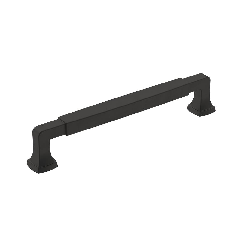 Allison by Amerock BP36889FB Stature 6-5/16 in (160 mm) Center-to-Center Matte Black Cabinet Pull